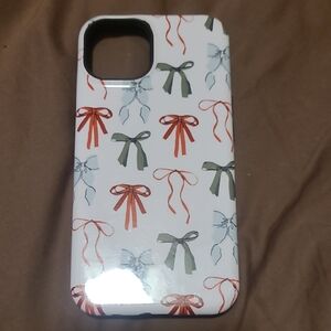 Decorative Bow Pattern iPhone 15 Case - Multicolor